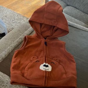 Carter's Bear Zipper Soft fleece Vest - Infant 6m
